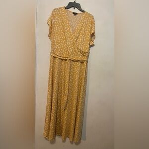 Cocomo Mustard Floral Maxi Dress